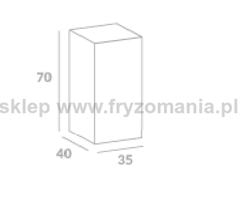 Ayala AMELIA szafka fryzjerska, płyta połysk