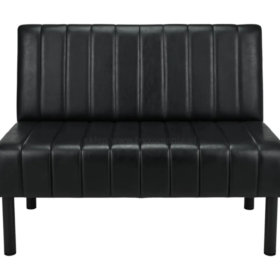 Ayala Barber Andy Sofa do poczekalni fryzjerskiej czarna, dostępna w 48h