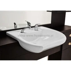Ayala Barber Davos Konsoleta barberska, płyta połysk, blat drewno