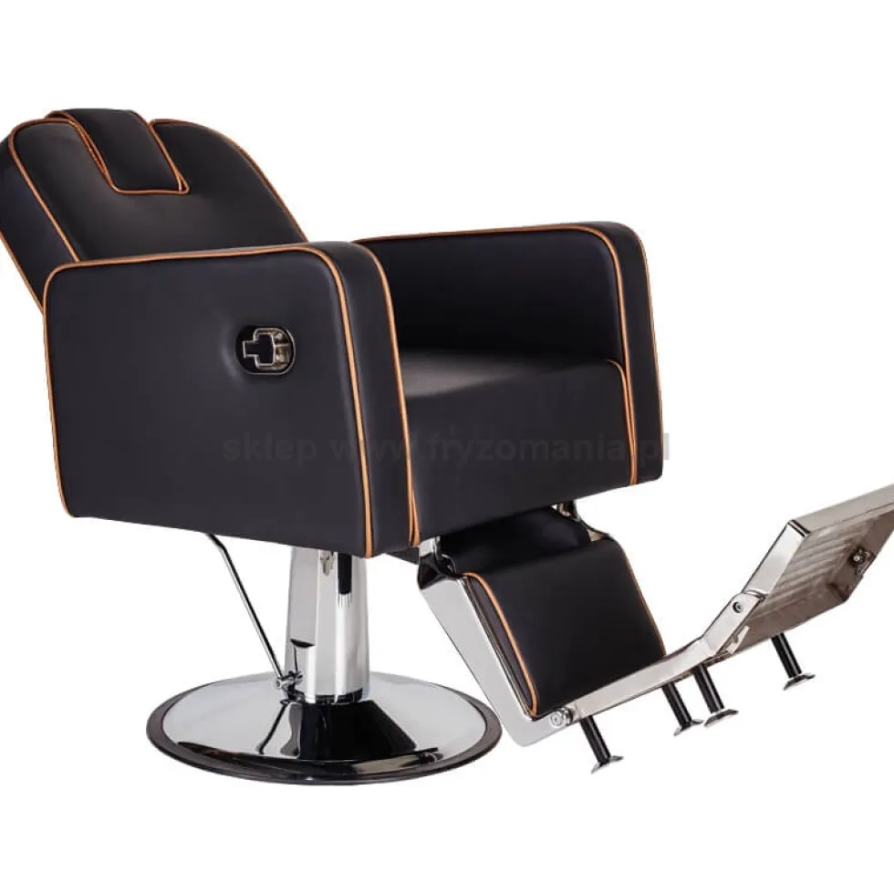 Ayala Holland Fotel barberski na pompie hydraulicznej, skaj gładki