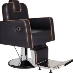 Ayala Holland Fotel barberski na pompie hydraulicznej, skaj gładki