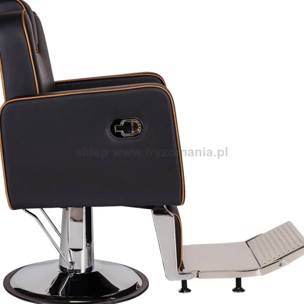 Ayala Holland Fotel barberski na pompie hydraulicznej, skaj gładki