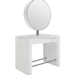 Ayala Reflection II Konsoleta fryzjerska z okrągłym lustrem, wyspa 2-os