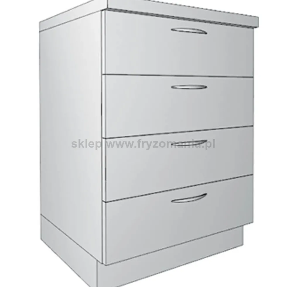 Ayala System Modułowy SDS 60 Labor fryzjerski - szafka dolna z szufladami 60cm, płyta połysk