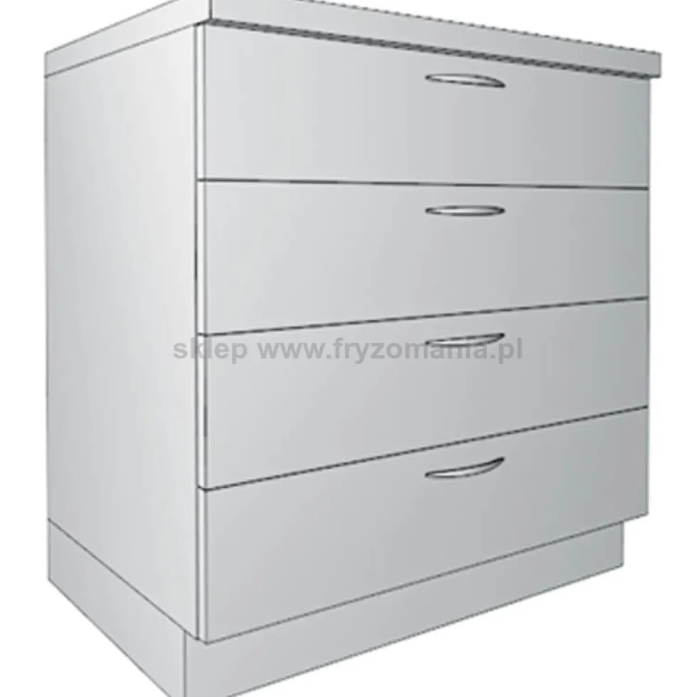 Ayala System Modułowy SDS 80 Labor fryzjerski - szafka dolna z szufladami 80cm