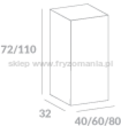 Ayala System Modułowy SGW 40 szafka górna wysoka 110cm