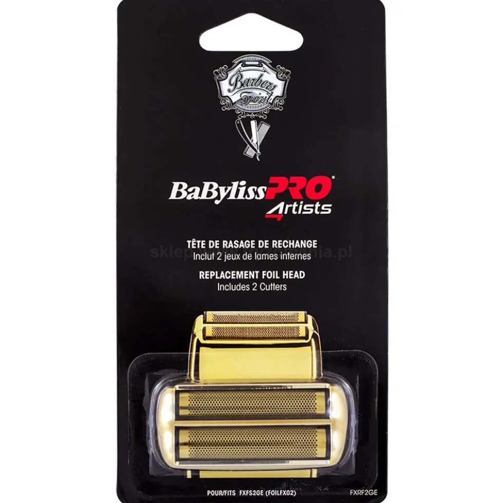 Babyliss Pro 4Artists FXRF2GE Głowica do golarki podwójnej FXFS2GE, kolor złoty