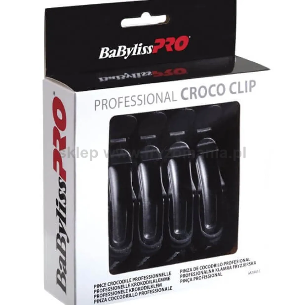 BaByliss Pro CROCO CLIP klipsy fryzjerskie 6szt.