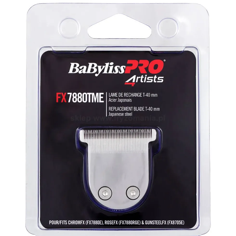 Babyliss Pro FX7880TME T-Blade 40mm Ostrze do trymera Chrome FX, Rose FX i Gunsteel FX