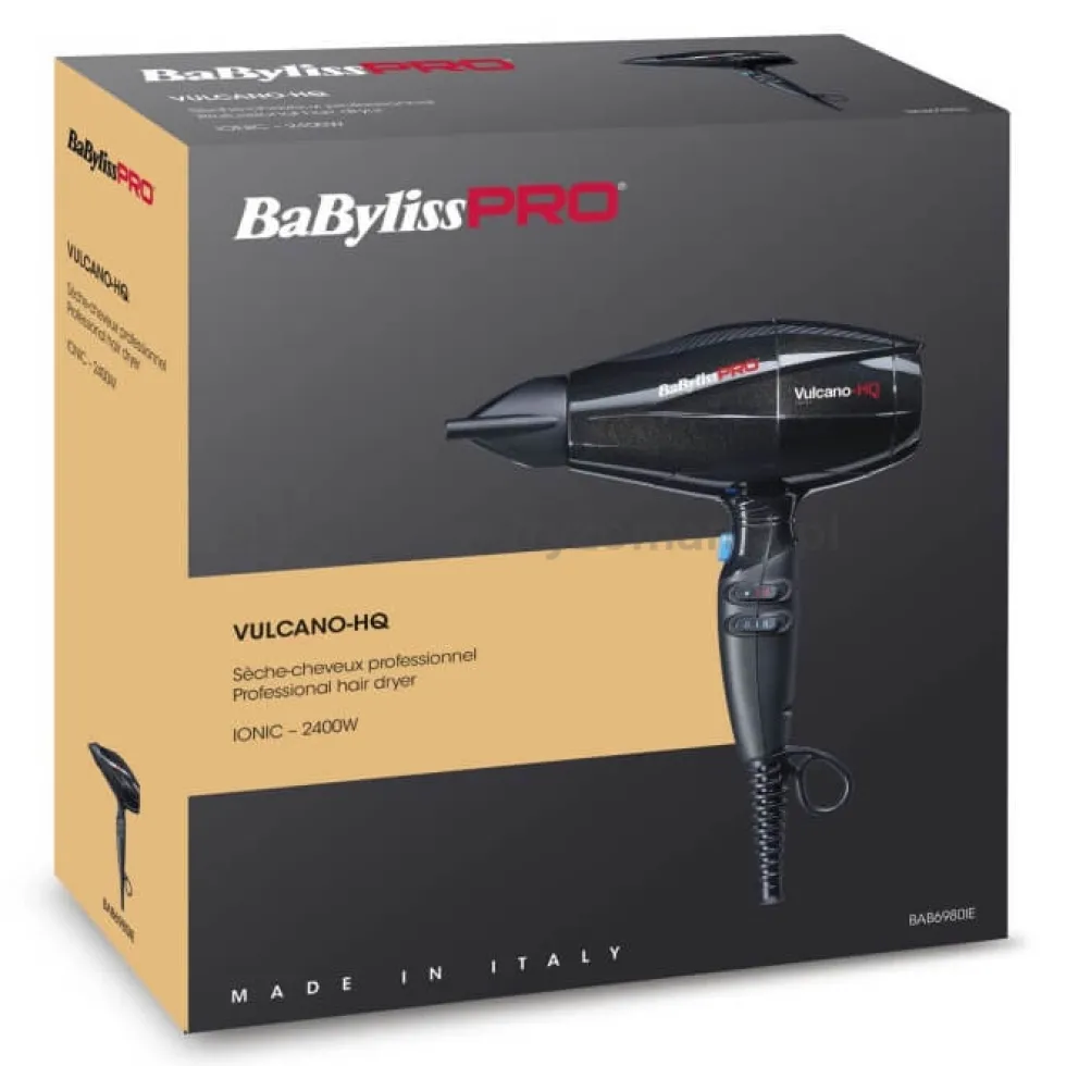 BaByliss Pro VULCANO HQ BAB6980IE Suszarka do włosów 2400W