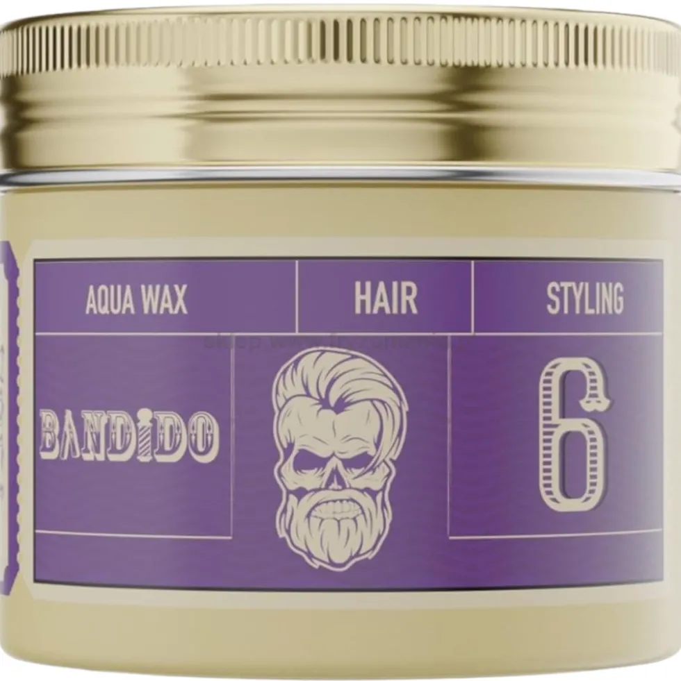 Bandido Aqua Wax 6 Medium Wosk do stylizacji włosów o średnim chwycie dla mężczyzn 125ml
