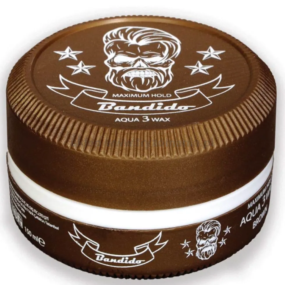 Bandido Hair Wax 3 Brown wodny wosk do włosów o zapachu wody kolońskiej 150ml