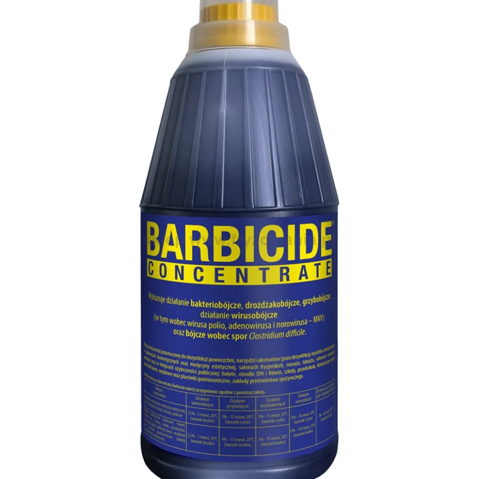 Barbicide Koncentrat do dezynfekcji narzędzi fryzjerskich i kosmetycznych oraz powierzchni 1900ml