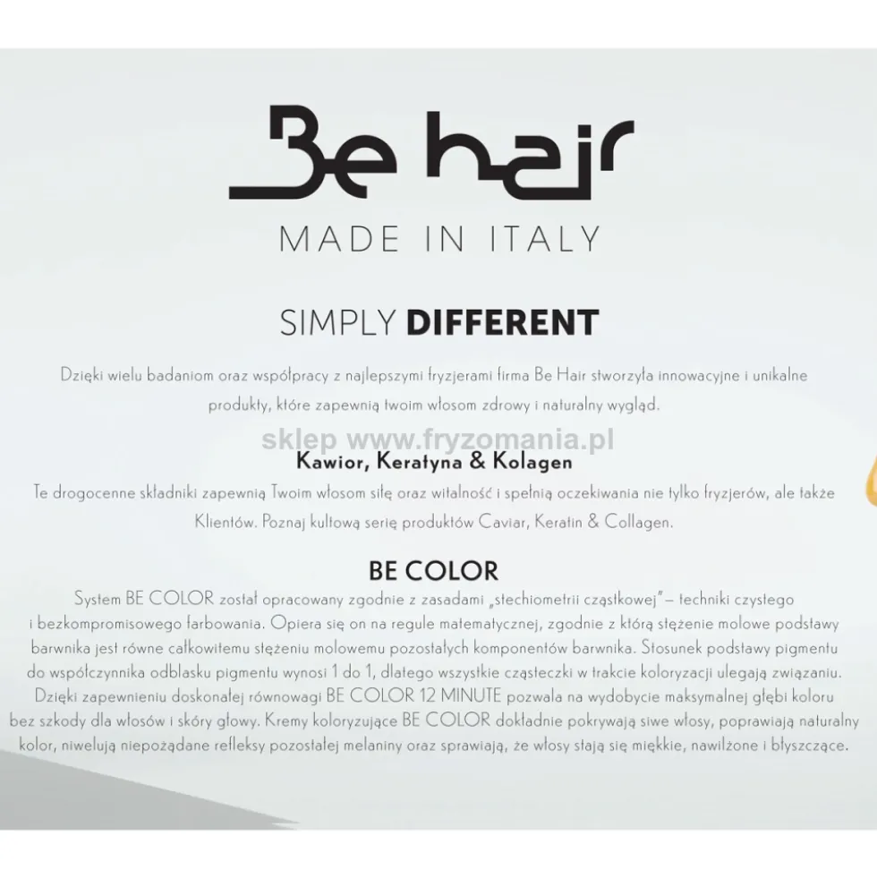 Be Hair Be Color 12 Minutes Farba do włosów 100ml