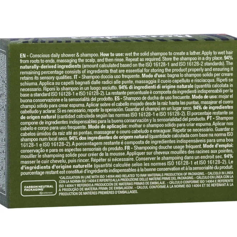 Benvoleo Conscious Daily 3w1 Szampon do włosów / płyn pod prysznic w kostce 80g