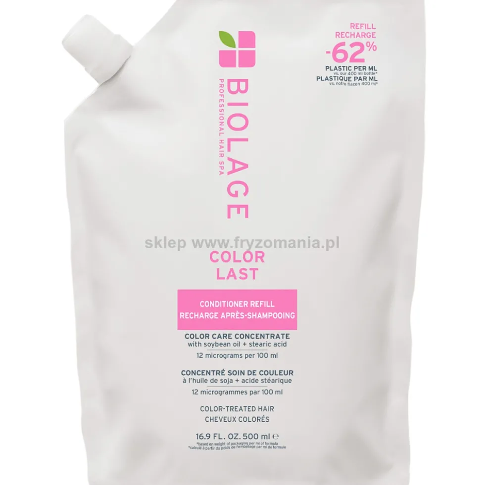 Biolage Color Last Odżywka do włosów farbowanych 500ml, refill
