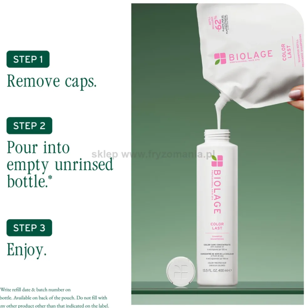 Biolage Color Last Szampon do włosów farbowanych 500ml, refill