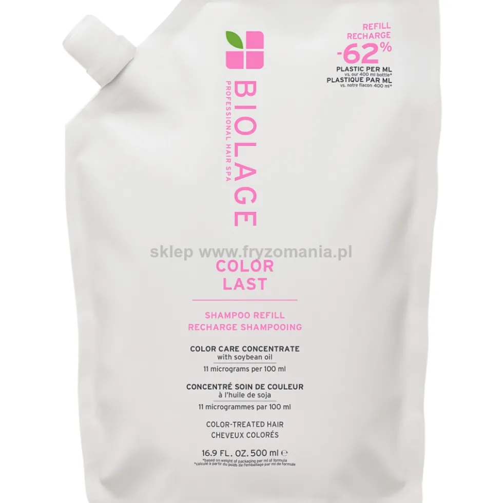 Biolage Color Last Szampon do włosów farbowanych 500ml, refill