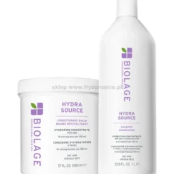 Biolage Hydra Source - zestaw nawilżający do włosów szampon 1000ml i balsam 1080ml