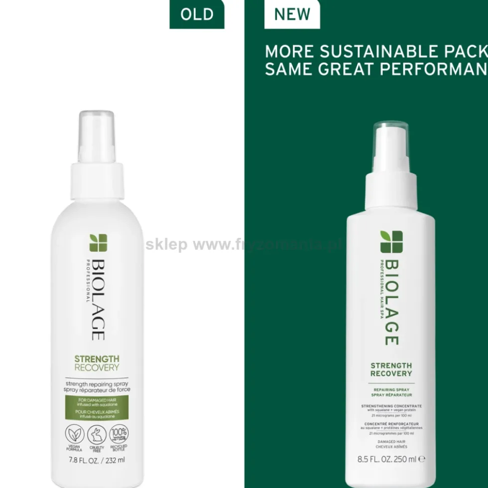Biolage Strength Recovery Spray do włosów zniszczonych i łamliwych 250ml