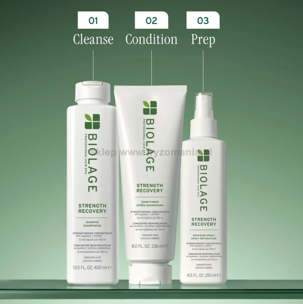 Biolage Strength Recovery Szampon do włosów zniszczonych i łamliwych 400ml