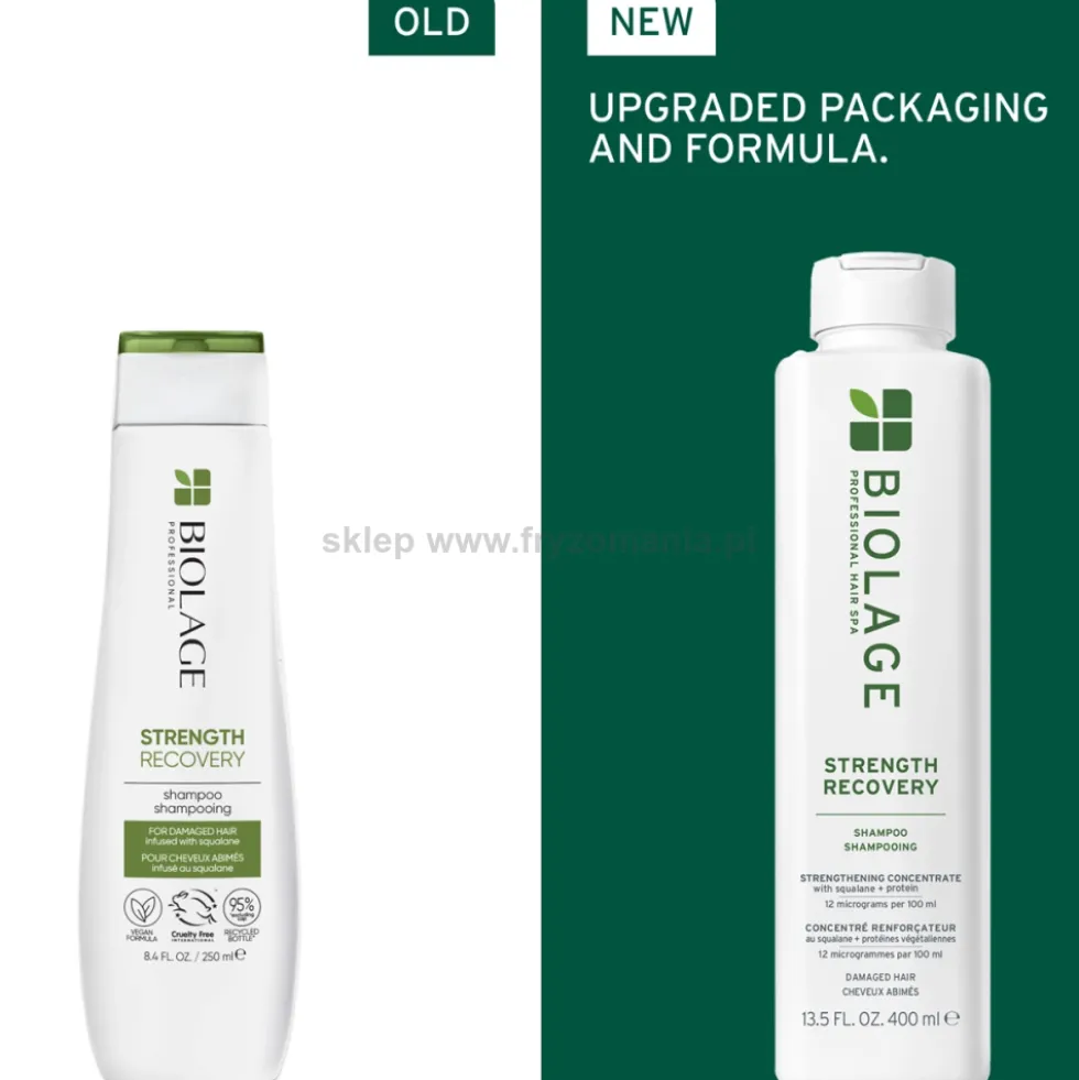 Biolage Strength Recovery Szampon do włosów zniszczonych i łamliwych 400ml