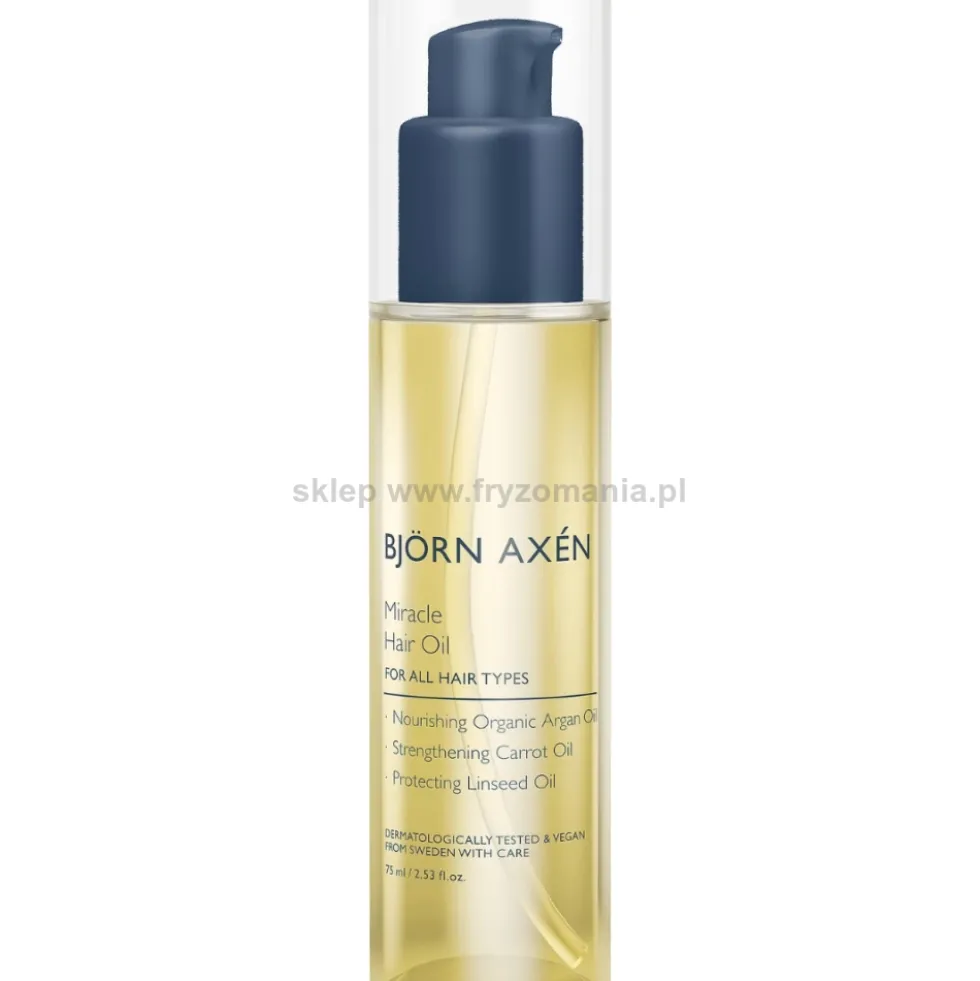 Björn Axén Miracle Hair Oil Olejek do włosów puszących się i elektryzujących się 75ml