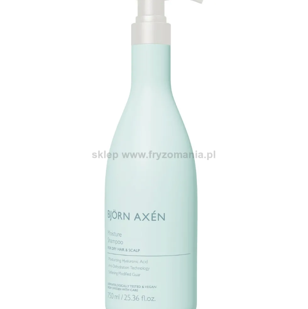 Björn Axén Moisture Szampon do włosów suchych i odwodnionych z kwasem hialuronowym 750ml
