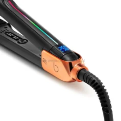 Borabella Black Nano Titanium Prostownica do włosów, nanotytanowa