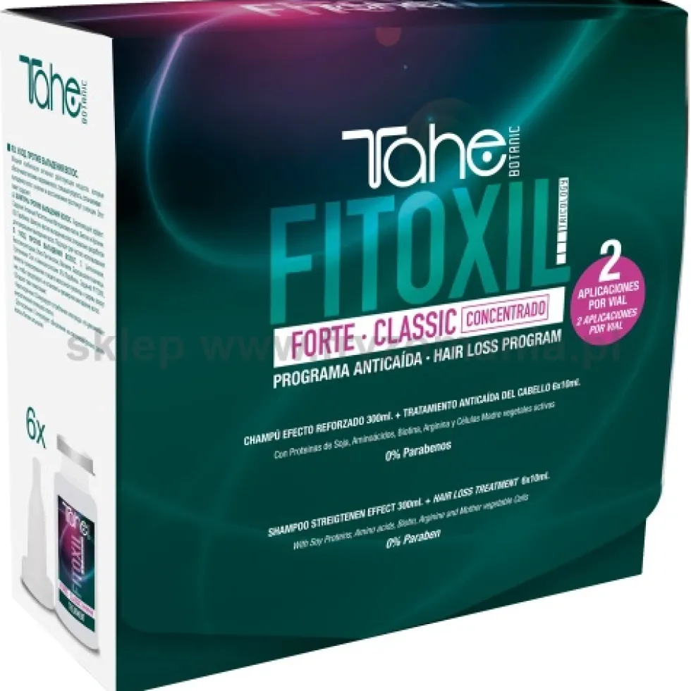 BOTANIC TRICOLOGY - PACK FITOXIL FORTE CLASSIC - Szampon 300 ml + Ampułki 6 x10 ml
