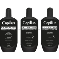 Capillus Nanoplastia Ultraliss Progressive System, zestaw do nanoplastii 3x400ml