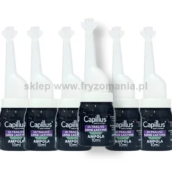 Capillus Ultraliss Forte Nanoplastia włosów - zestaw do nanoplastii szampon, serum i balsam 3x500ml + ampułki z kwasem hialuronowym 6x10ml