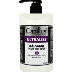 Capillus Ultraliss Forte Nanoplastia włosów - zestaw do nanoplastii szampon, serum i balsam 3x500ml + ampułki z kwasem hialuronowym 6x10ml