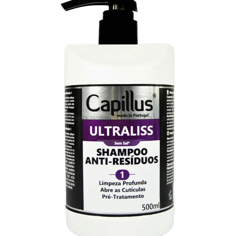 Capillus Ultraliss 1 Szampon oczyszczający do włosów z keratyną 500ml