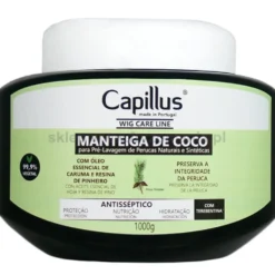 Capillus Wig Care Masło kokosowe do peruk i pasm clip-in, włosy naturalne i syntetyczne 1000g