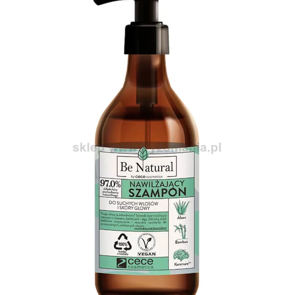 Cece Be Natural Moisturizing - zestaw nawilżający włosy szampon i odżywka 2 x 270ml