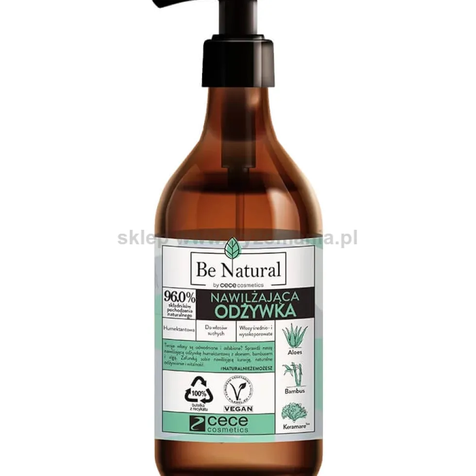 Cece Be Natural Moisturizing - zestaw nawilżający włosy szampon i odżywka 2 x 270ml