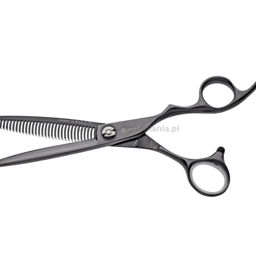 Cerena Solingen Q-Black Offset Degażówki fryzjerskie, 30 zębów 5.75"