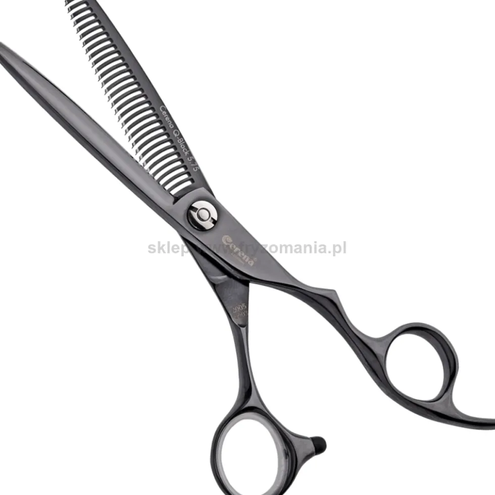 Cerena Solingen Q-Black Offset Degażówki fryzjerskie, 30 zębów 5.75"
