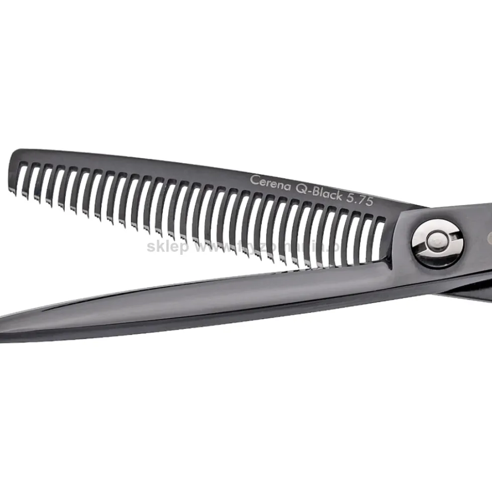 Cerena Solingen Q-Black Offset Degażówki fryzjerskie, 30 zębów 5.75"