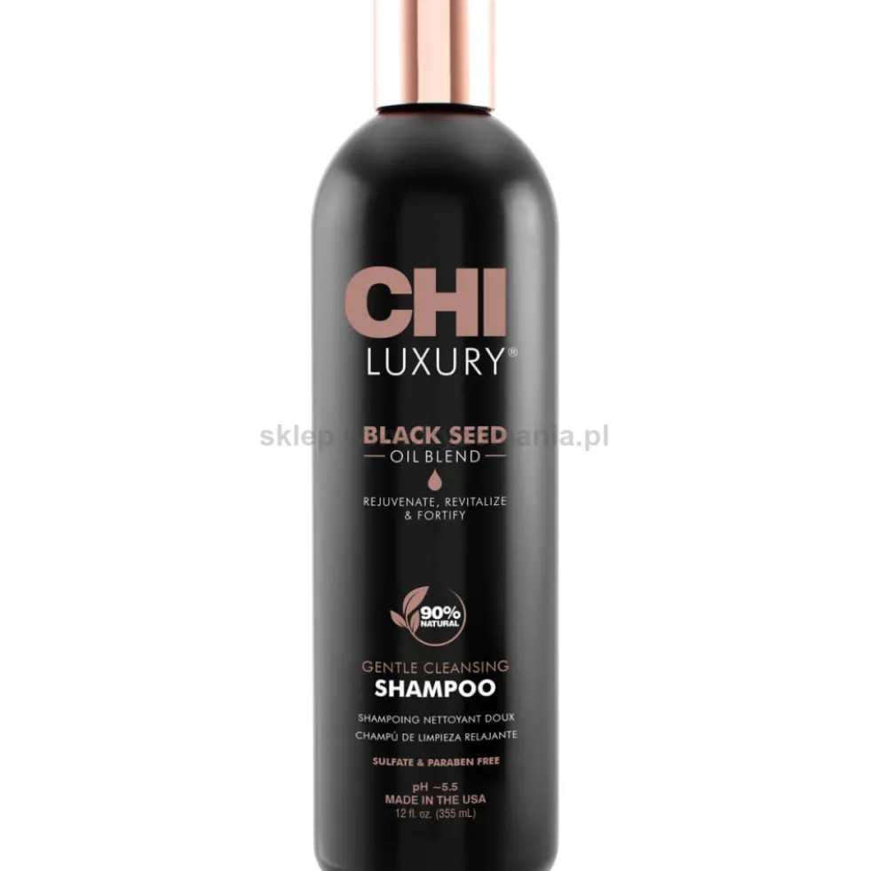 CHI Luxury Black Seed nawilżający szampon z czarnuszką 355ml