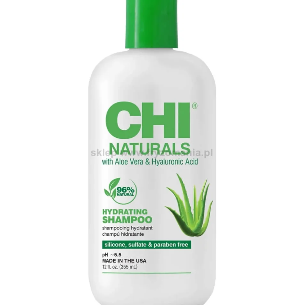 Chi Naturals Hydrating Szampon nawilżający do włosów z kwasem hialuronowym 355ml