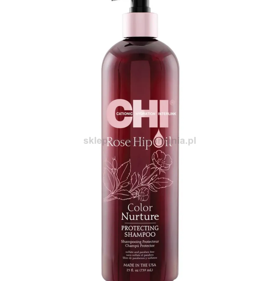 CHI Rose Hip Oil Color Szampon do włosów farbowanych 739ml
