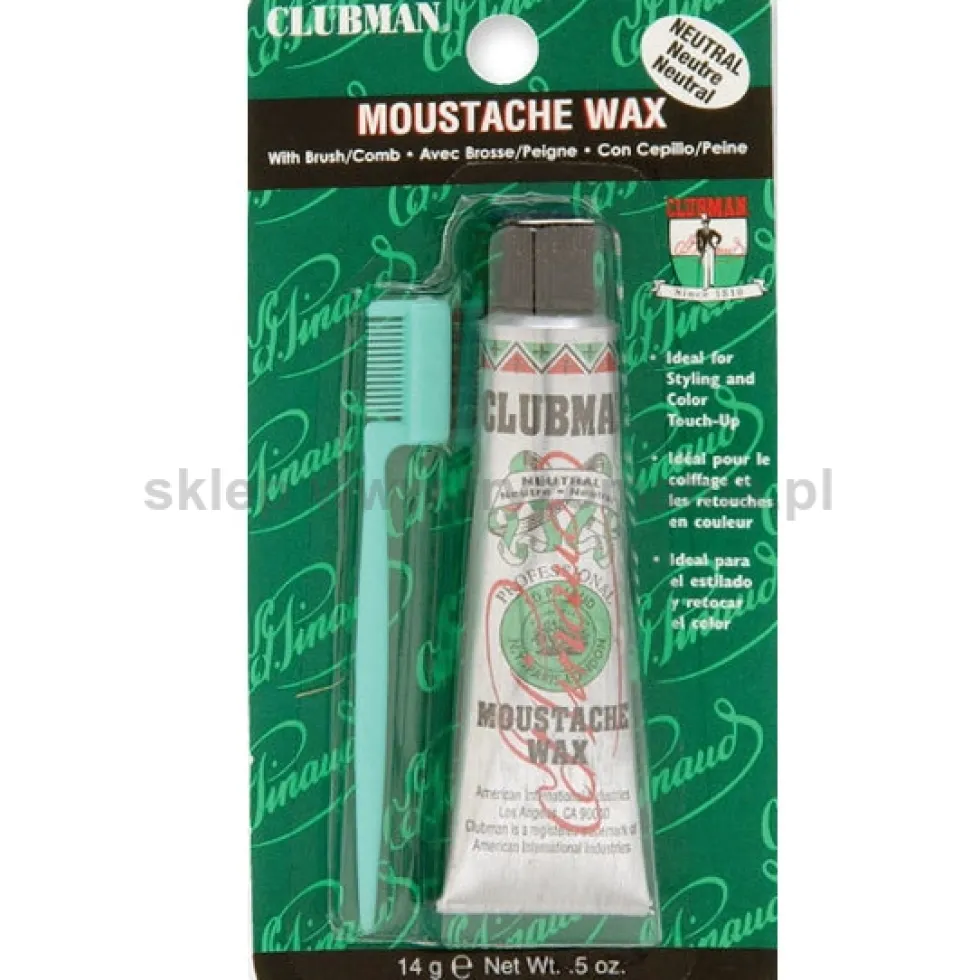 Clubman Moustache Wax wosk do wąsów 14g