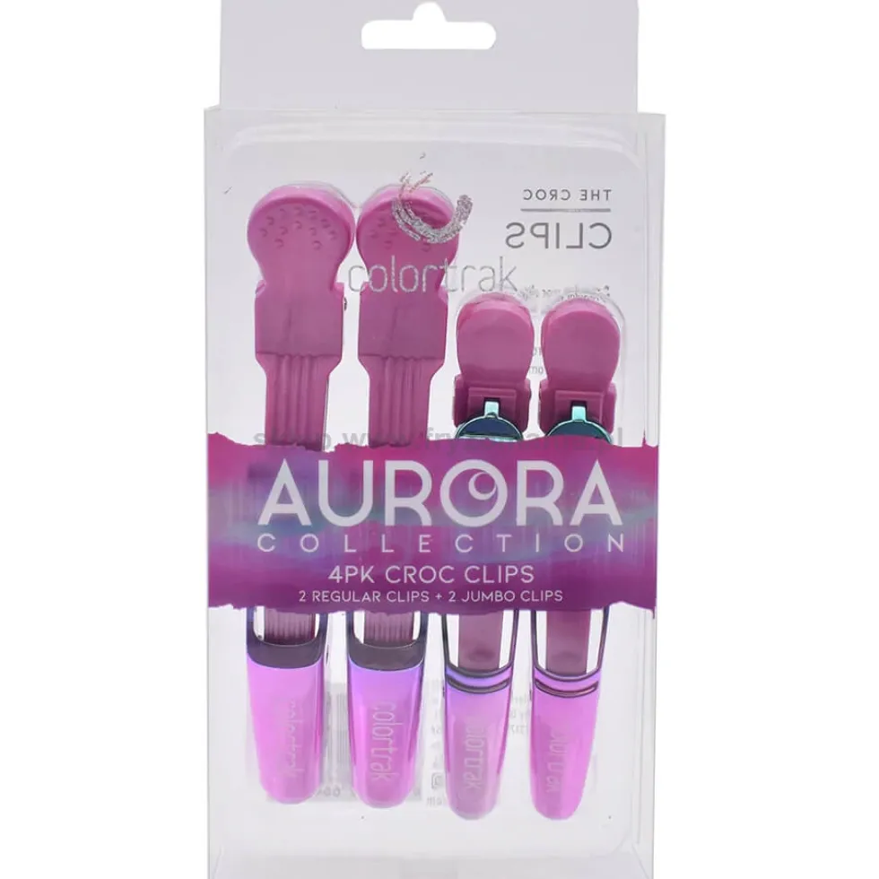 Colortrak Aurora - zestaw do farbowania włosów pędzelek 2szt., klipsy 4szt. i miseczka do farb