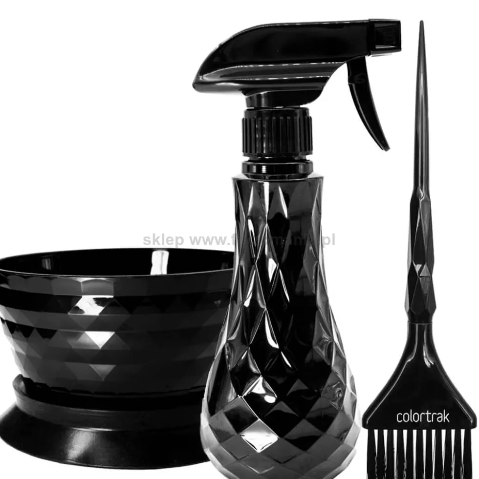 Colortrak Black Diamonds Kits Zestaw do farbowania pędzel, miseczka i spryskiwacz