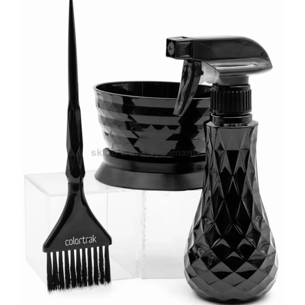 Colortrak Black Diamonds Kits Zestaw do farbowania pędzel, miseczka i spryskiwacz