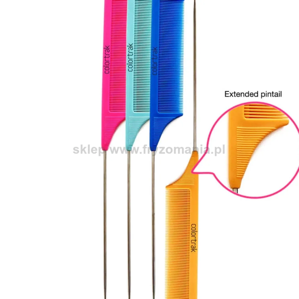 Colortrak Carbon Fiber Combs Grzebień ze szpikulcem, różne kolory