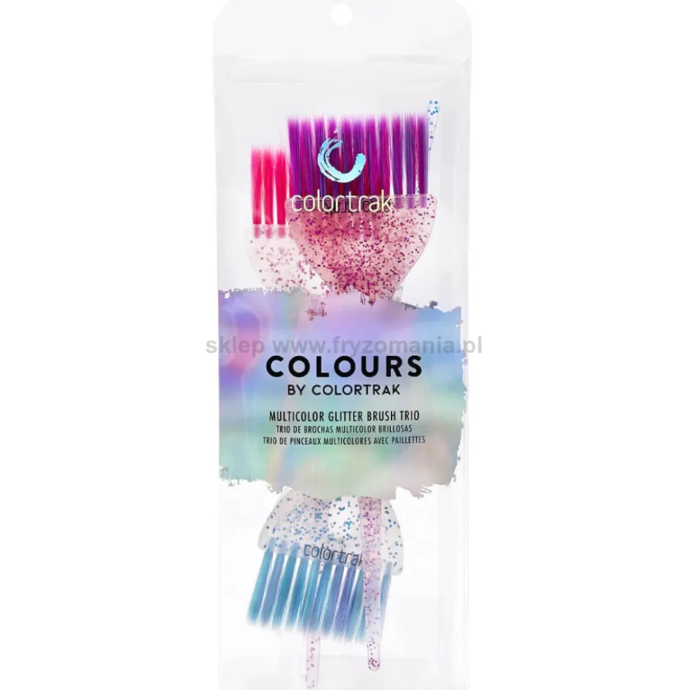 Colortrak Colours Pędzle do farbowania włosów 3szt.