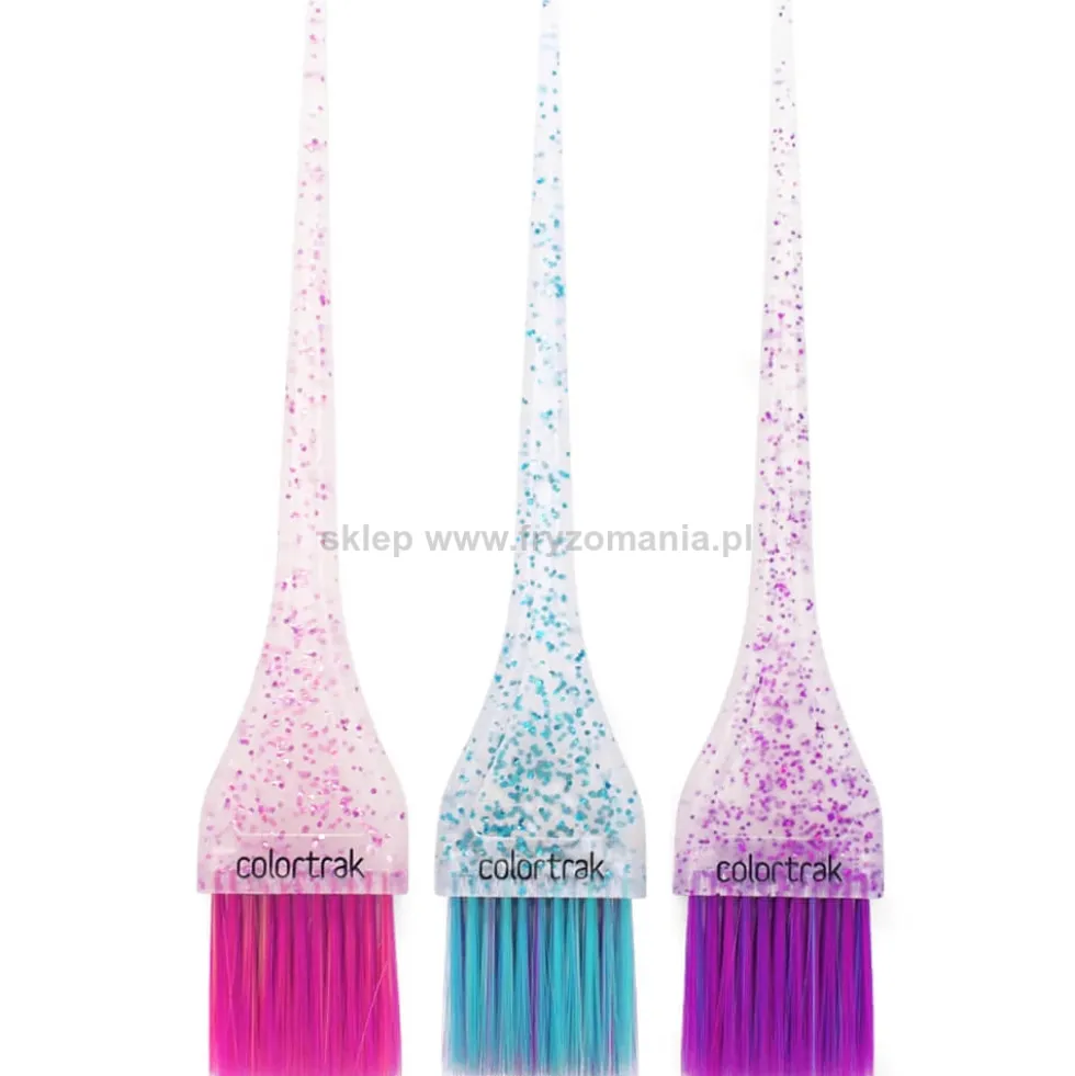 Colortrak Mini Glitter Pędzle do farbowania włosów 3szt.